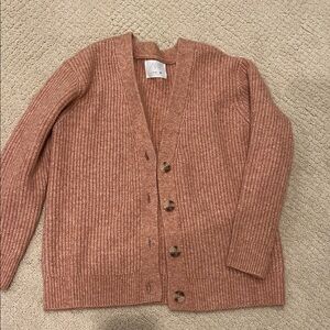 Zara Soft Knit Cardigan in Warm Brown